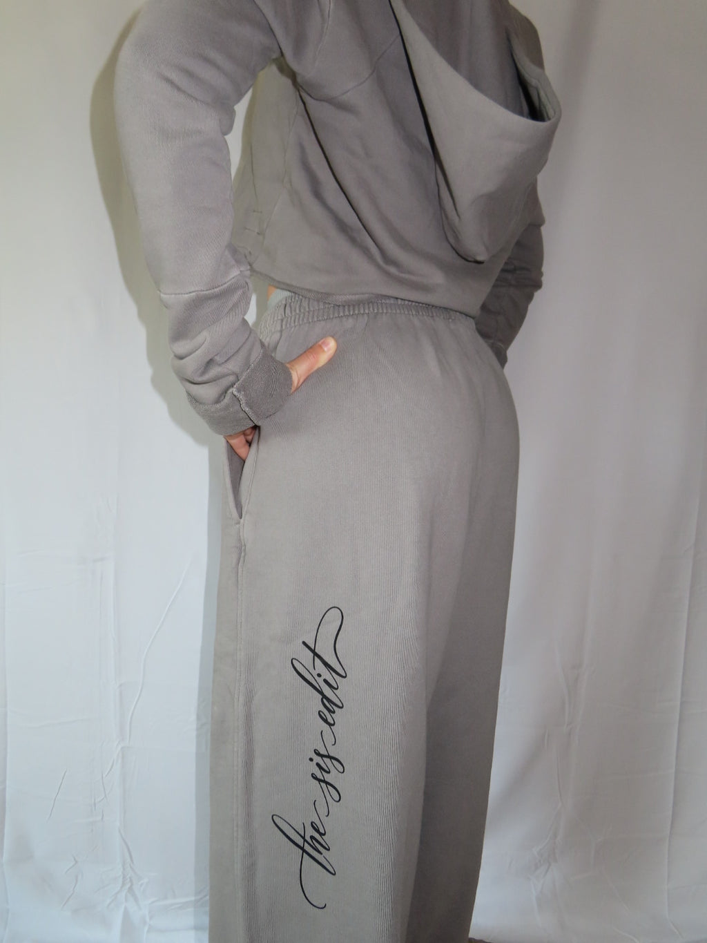 Vintage Washed Double Band Waist Pants