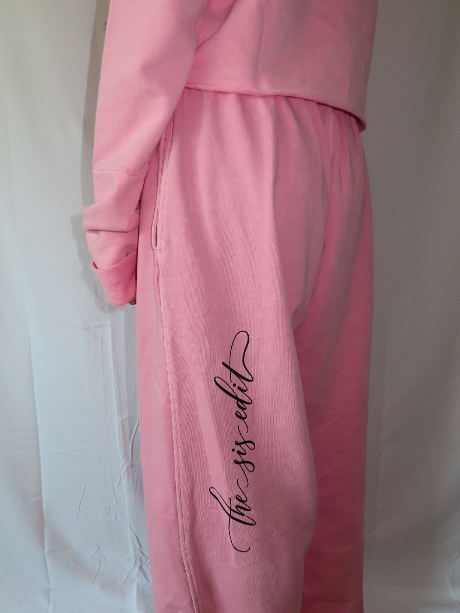 Vintage Washed Double Band Waist Pants